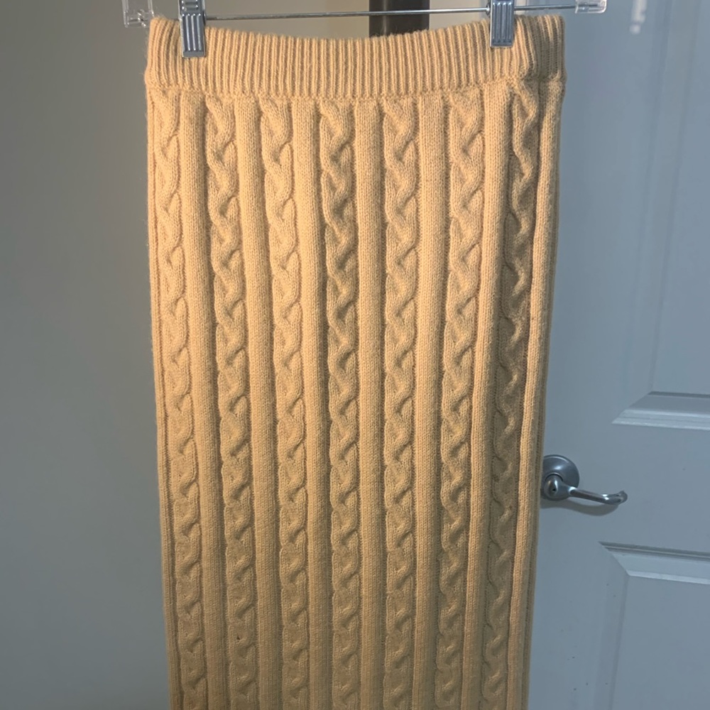 Coraline Pleated Wool-Blend Skirt